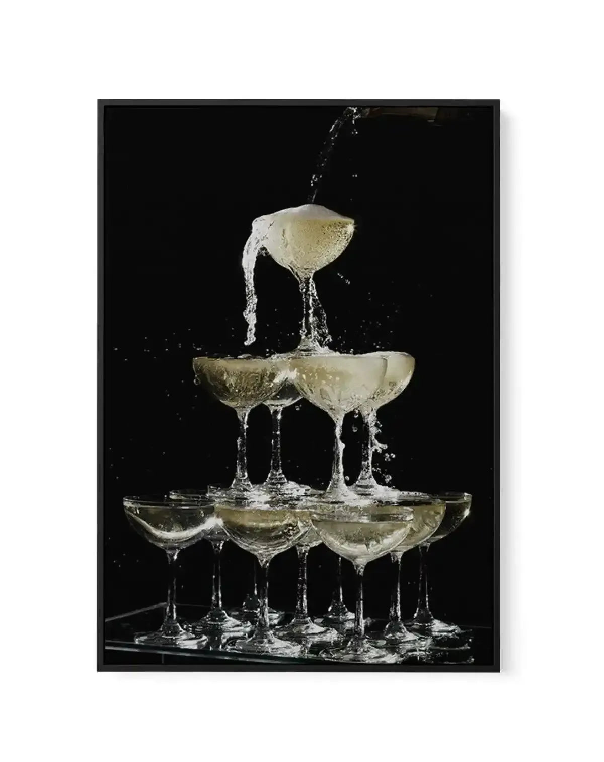 Champagne Fountain | Framed Canvas-CANVAS-You can shop wall art online with Olive et Oriel for everything from abstract art to fun kids wall art. Our beautiful modern art prints and canvas art are available from large canvas prints to wall art paintings and our proudly Australian artwork collection offers only the highest quality framed large wall art and canvas art Australia - You can buy fashion photography prints or Hampton print posters and paintings on canvas from Olive et Oriel and have th