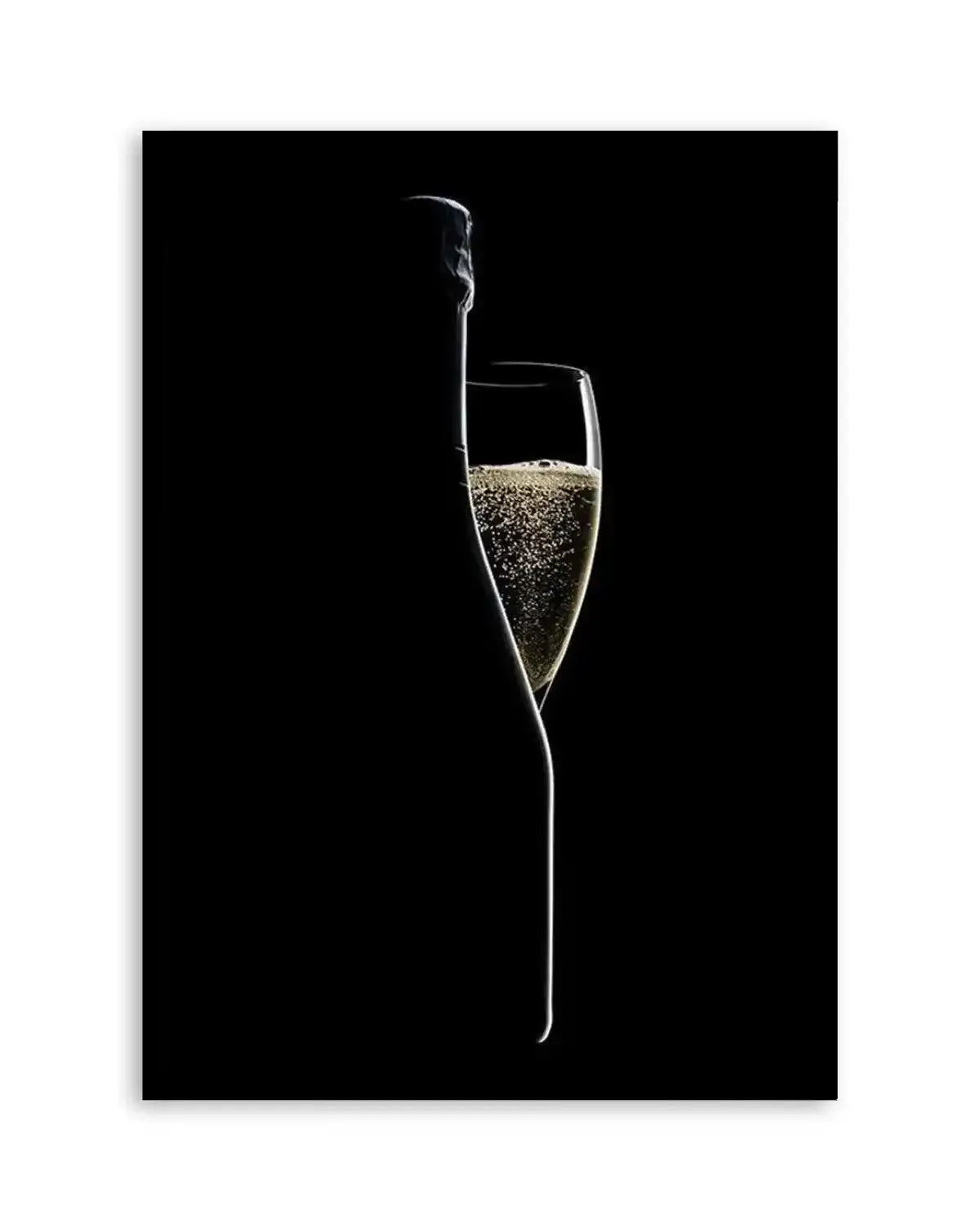 Champagne Silhouette Art Print from Olive et Oriel where you can shop wallpaper and artworks online