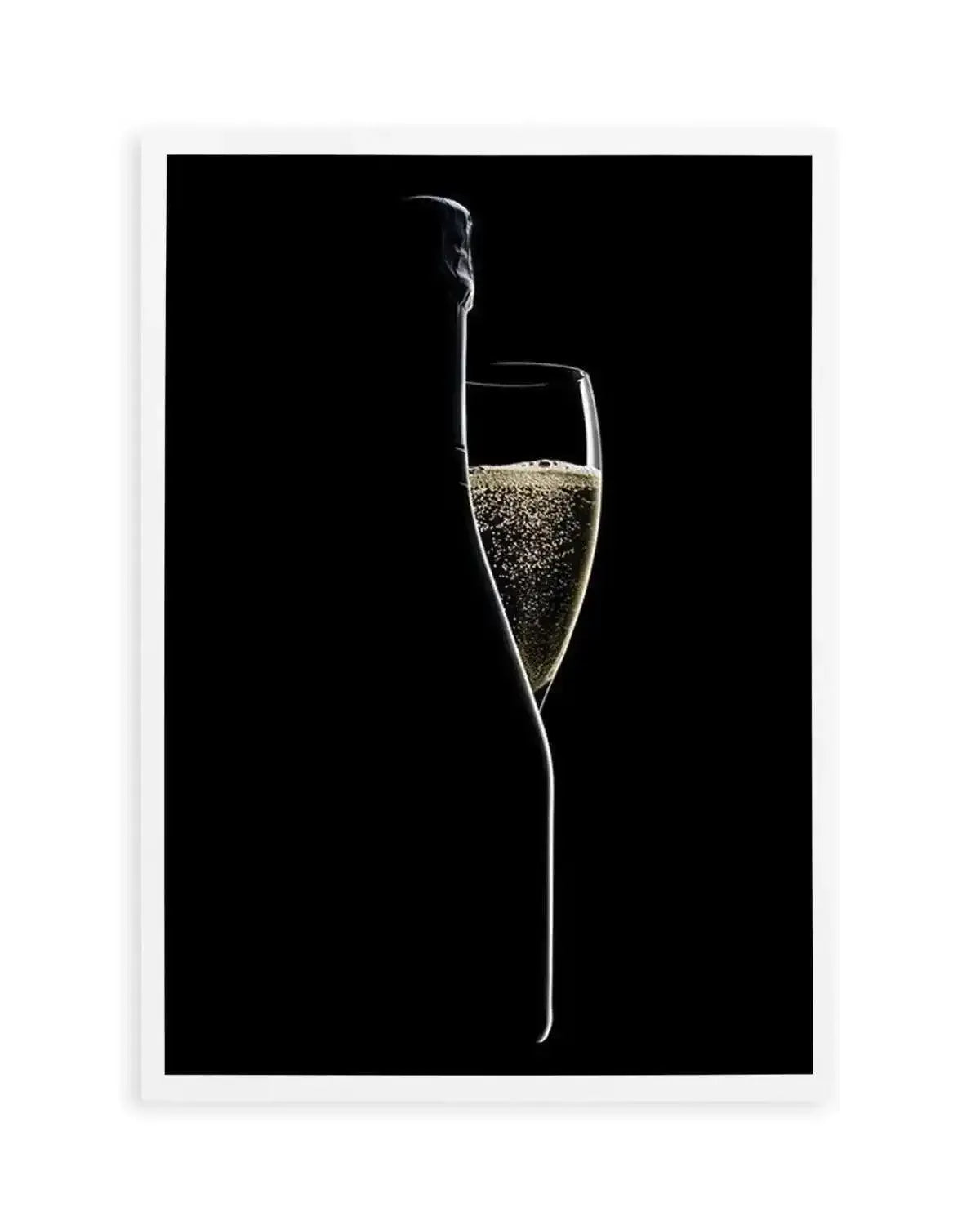 Champagne Silhouette Art Print from Olive et Oriel where you can shop wallpaper and artworks online