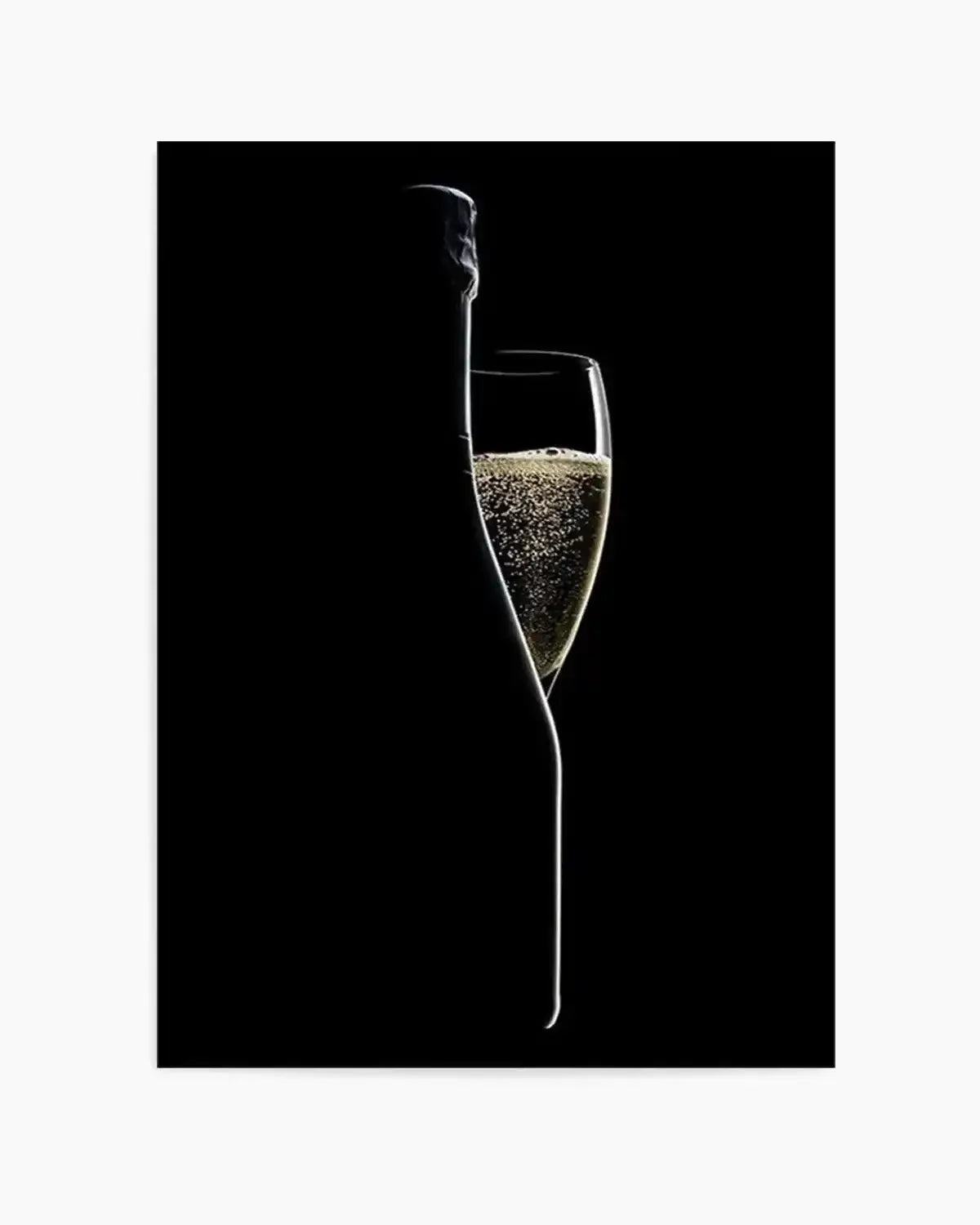Champagne Silhouette Art Print from Olive et Oriel where you can shop wallpaper and artworks online