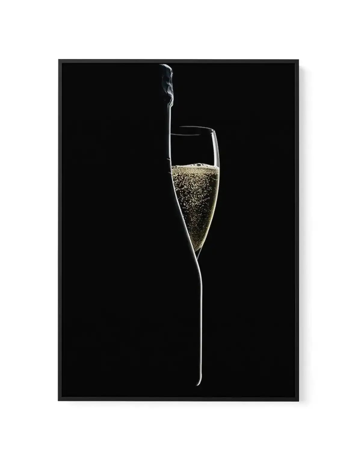 Champagne Silhouette | Framed Canvas-CANVAS-You can shop wall art online with Olive et Oriel for everything from abstract art to fun kids wall art. Our beautiful modern art prints and canvas art are available from large canvas prints to wall art paintings and our proudly Australian artwork collection offers only the highest quality framed large wall art and canvas art Australia - You can buy fashion photography prints or Hampton print posters and paintings on canvas from Olive et Oriel and have 