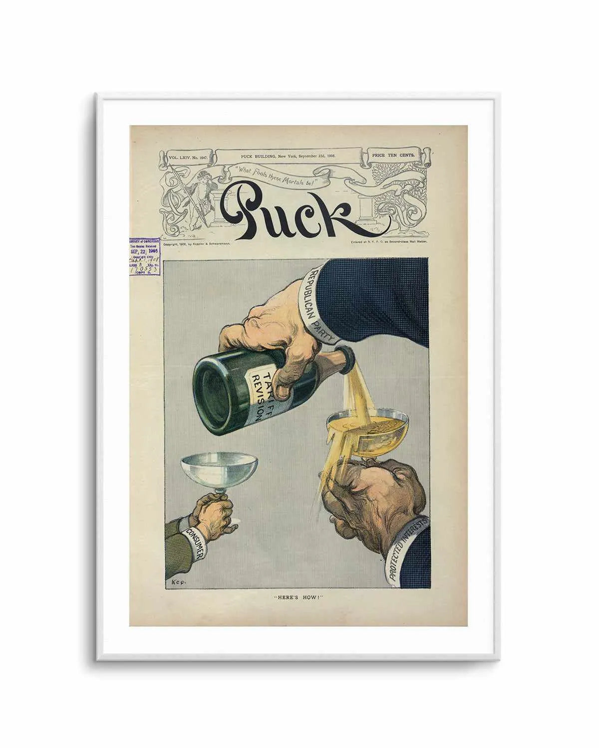 Champagne Vintage Poster Art Print from Olive et Oriel where you can shop wallpaper and artworks online