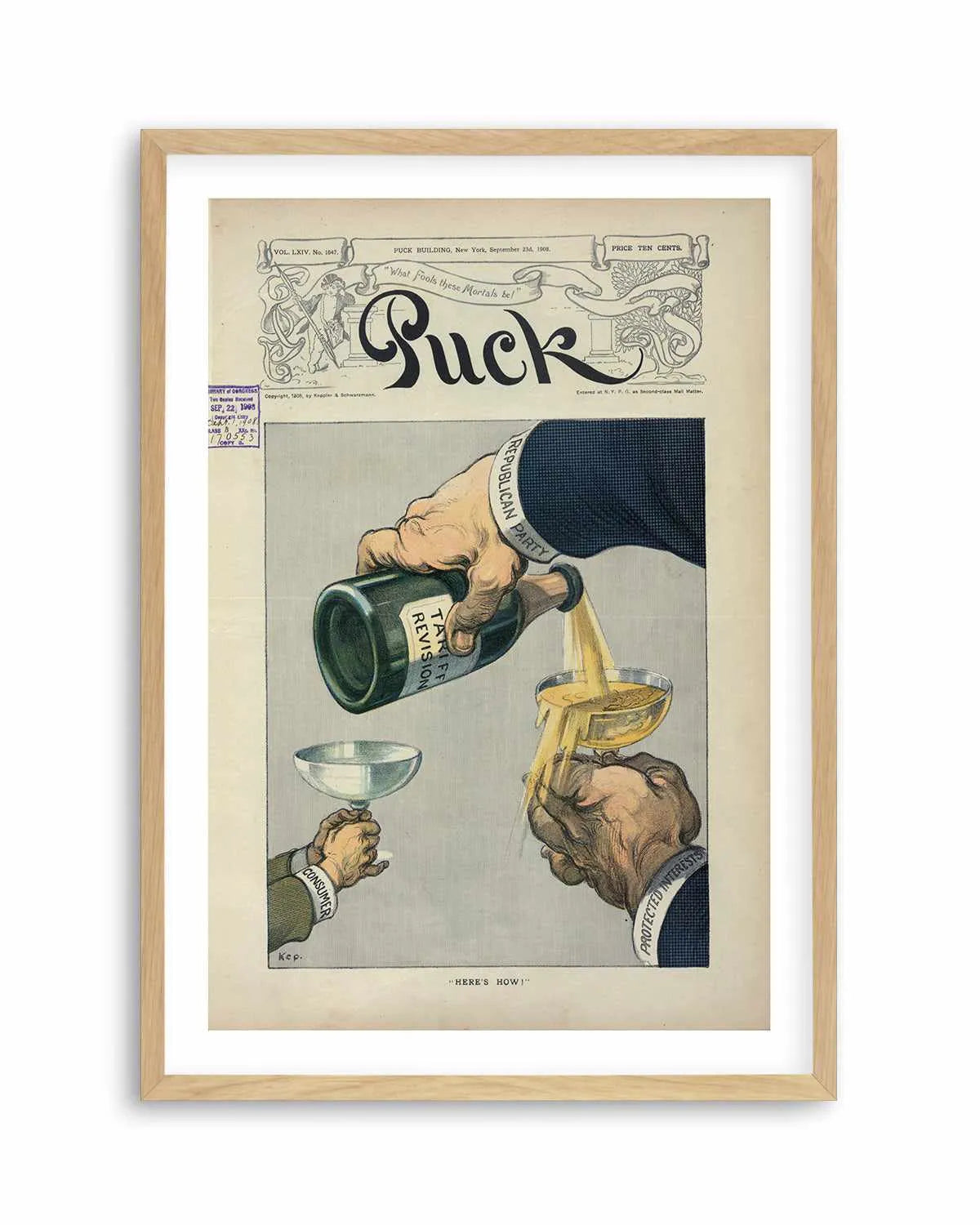 Champagne Vintage Poster Art Print from Olive et Oriel where you can shop wallpaper and artworks online