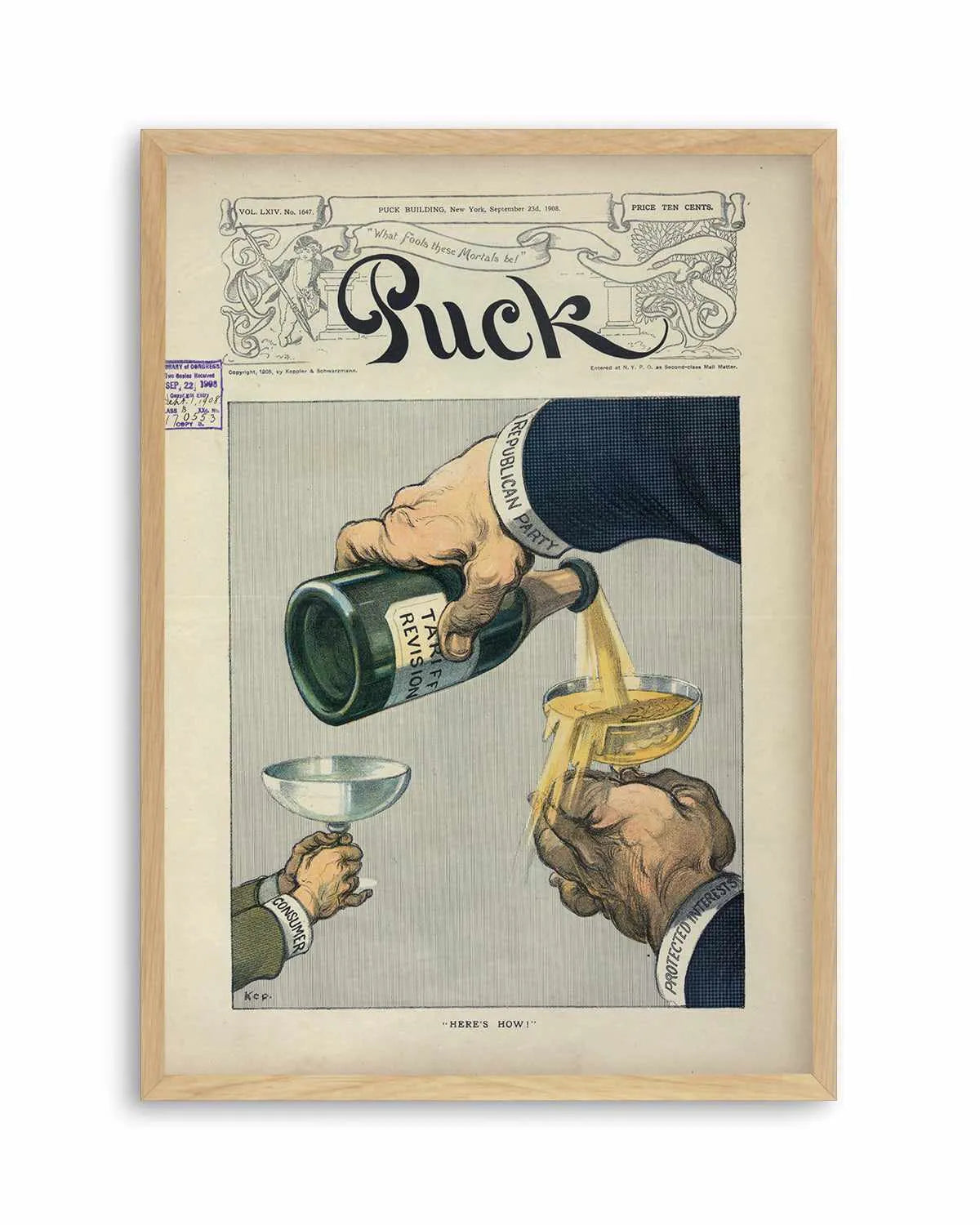 Champagne Vintage Poster Art Print from Olive et Oriel where you can shop wallpaper and artworks online