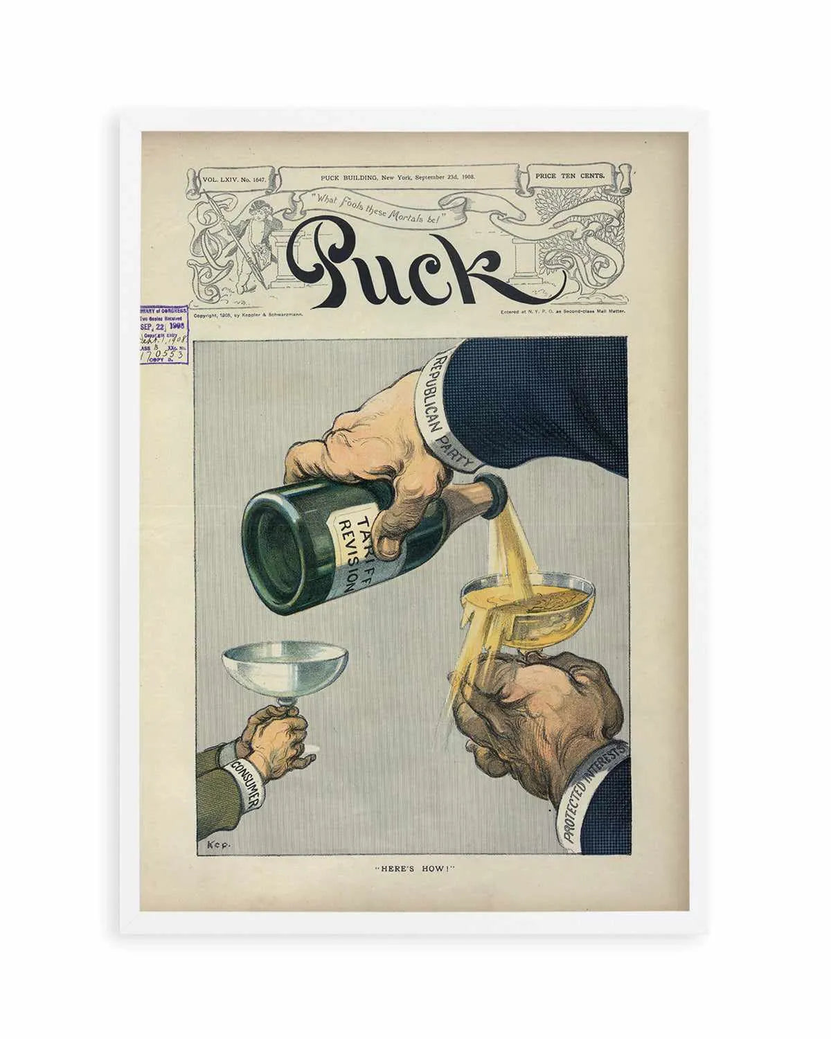 Champagne Vintage Poster Art Print from Olive et Oriel where you can shop wallpaper and artworks online