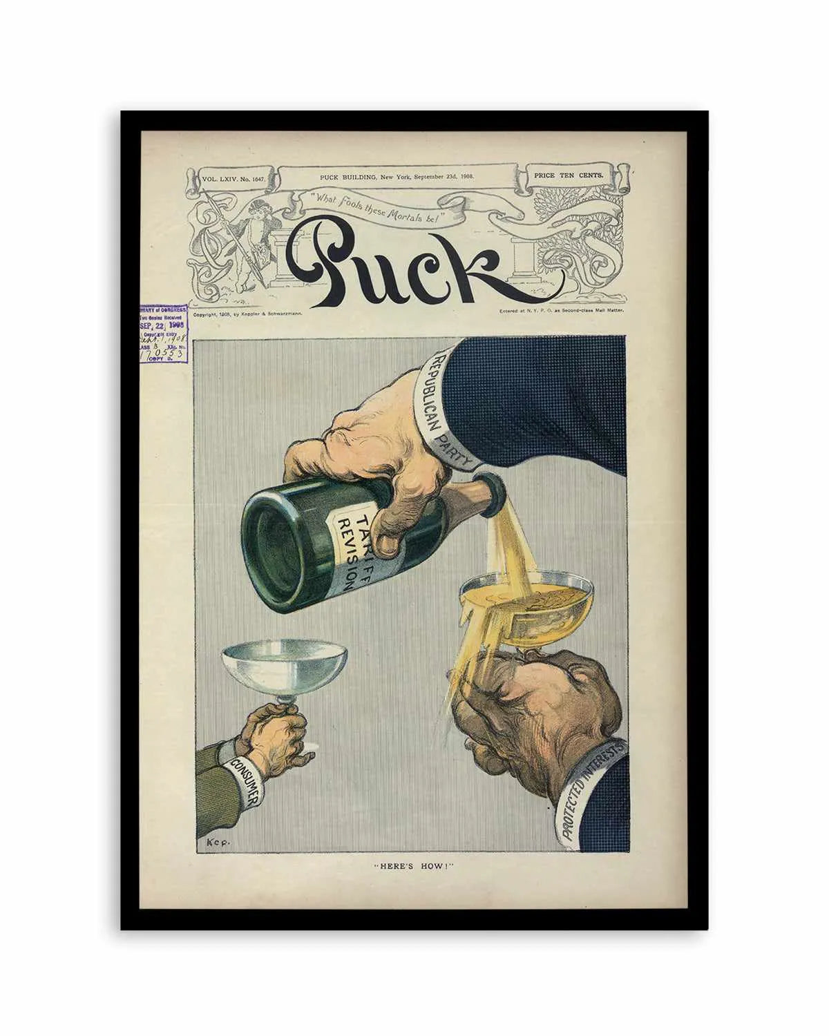 Champagne Vintage Poster Art Print from Olive et Oriel where you can shop wallpaper and artworks online