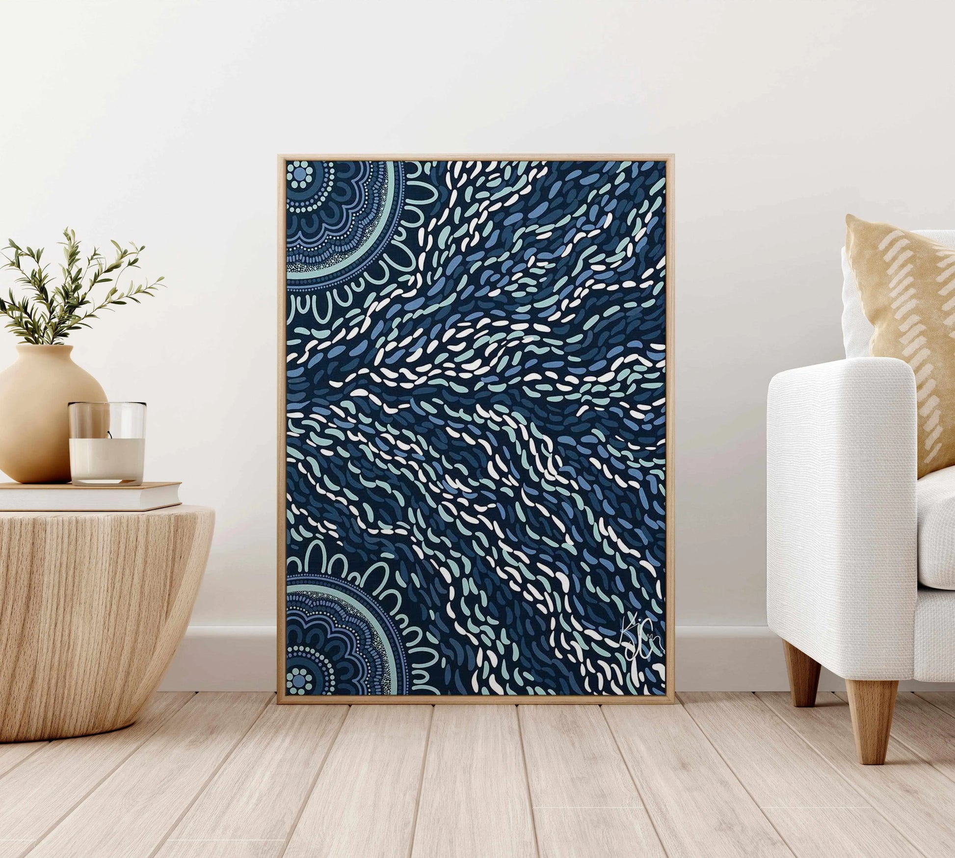 Changing Winds by Kiz Costelloe | Framed Canvas Art Print from Olive et Oriel where you can shop wallpaper and artworks online