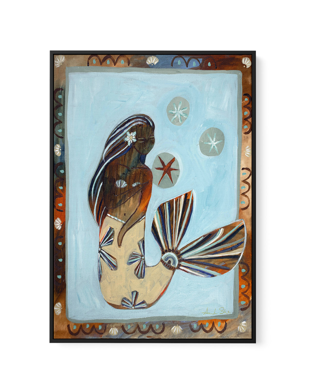 Chasing Stars | Framed Canvas Art Print from Olive et Oriel where you can shop wallpaper and artworks online