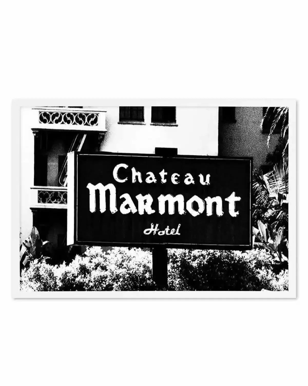 Chateau Marmont | LS Art Print from Olive et Oriel where you can shop wallpaper and artworks online