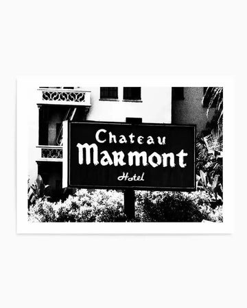 Chateau Marmont | LS Art Print from Olive et Oriel where you can shop wallpaper and artworks online