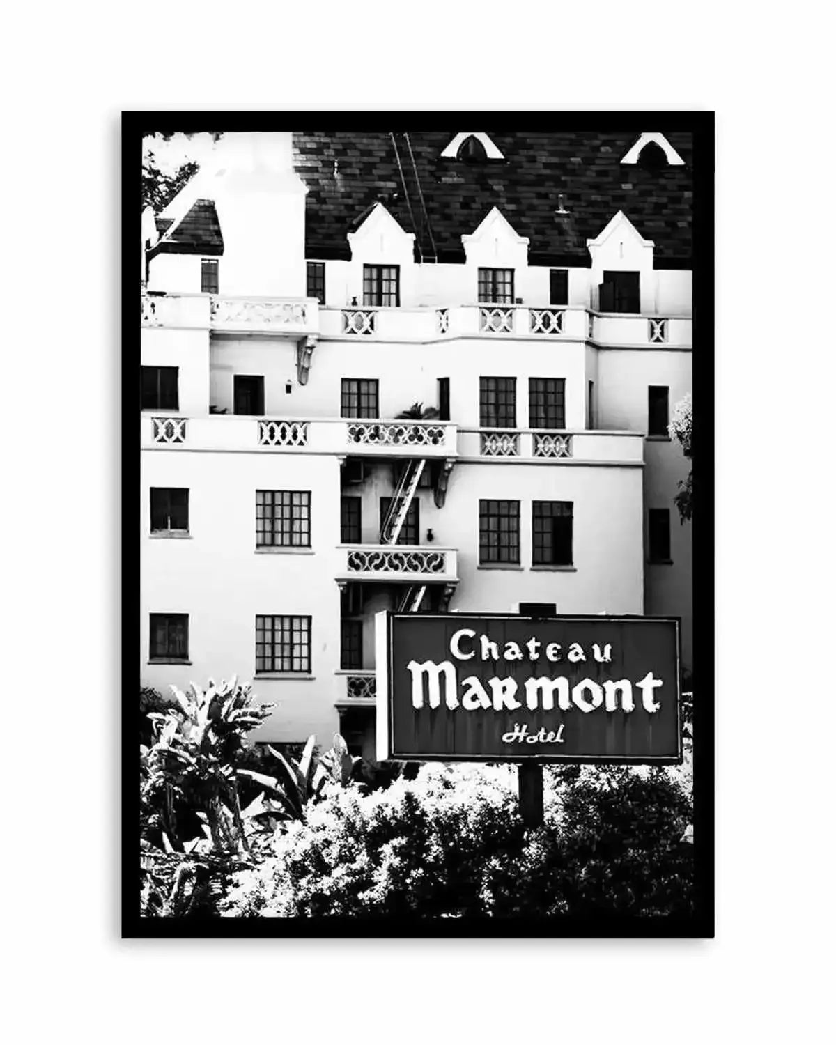 Chateau Marmont | PT Art Print from Olive et Oriel where you can shop wallpaper and artworks online