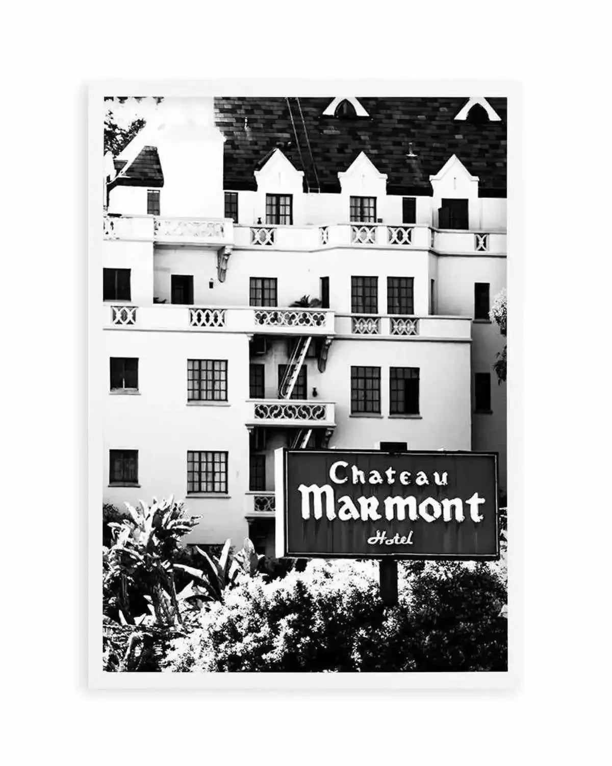 Chateau Marmont | PT Art Print from Olive et Oriel where you can shop wallpaper and artworks online