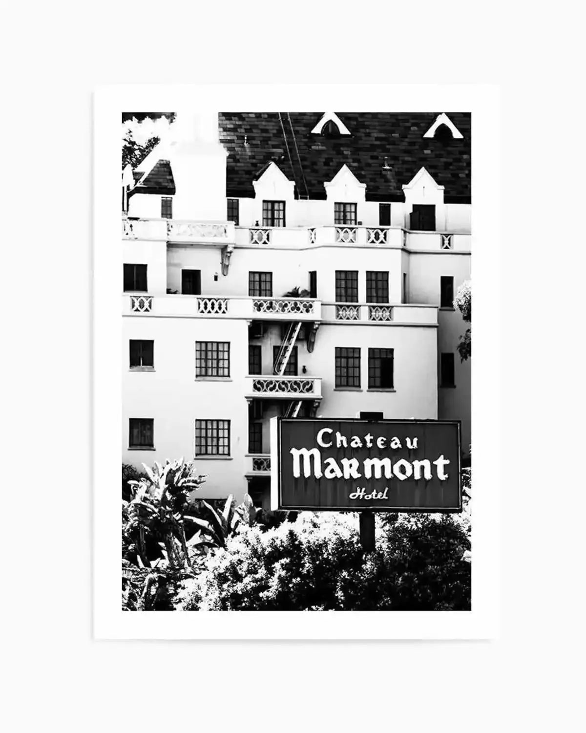 Chateau Marmont | PT Art Print from Olive et Oriel where you can shop wallpaper and artworks online