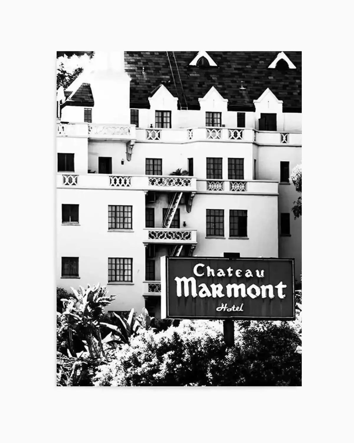 Chateau Marmont | PT Art Print from Olive et Oriel where you can shop wallpaper and artworks online