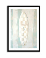 Checker Surfboard I | Art Print