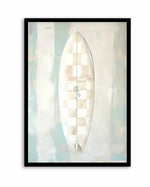 Checker Surfboard I | Art Print