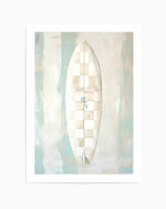 Checker Surfboard I | Art Print