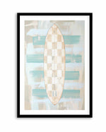 Checker Surfboard II | Art Print