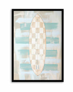 Checker Surfboard II | Art Print