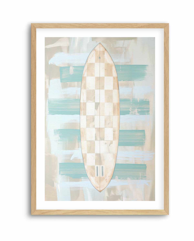 Checker Surfboard II | Art Print