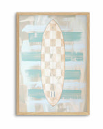 Checker Surfboard II | Art Print