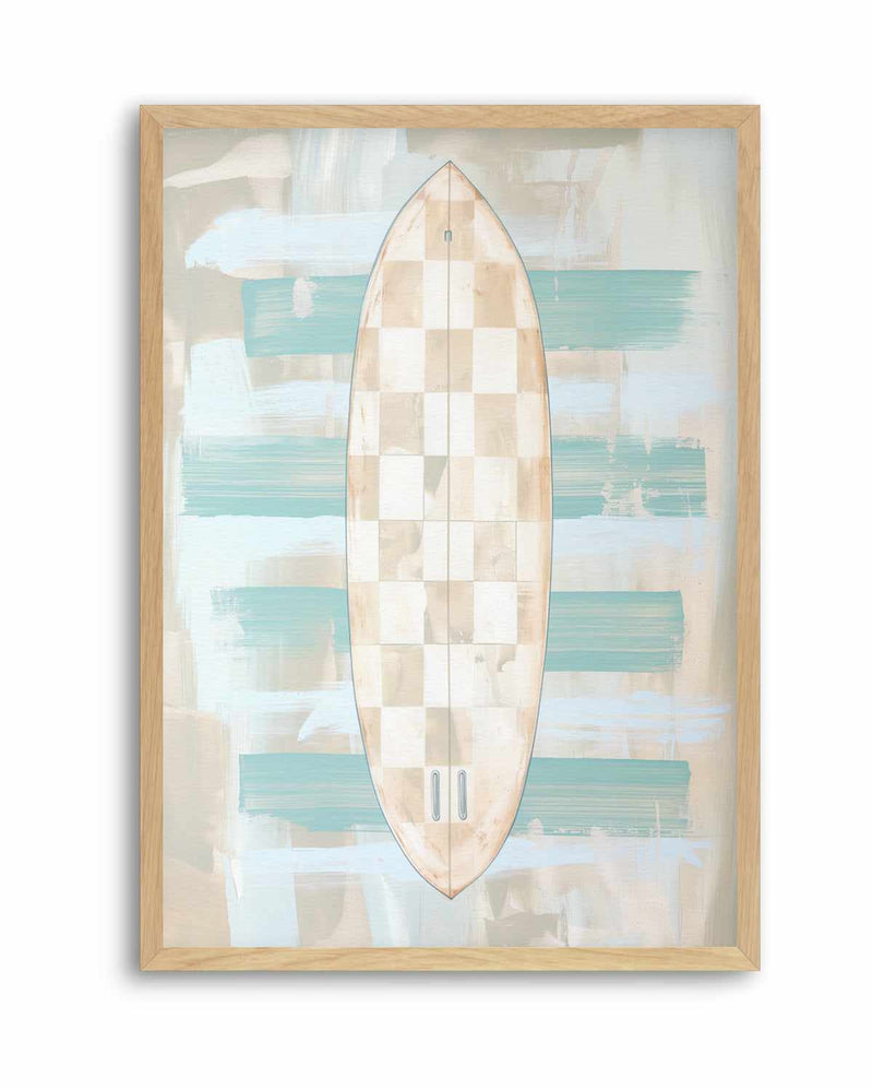 Checker Surfboard II | Art Print