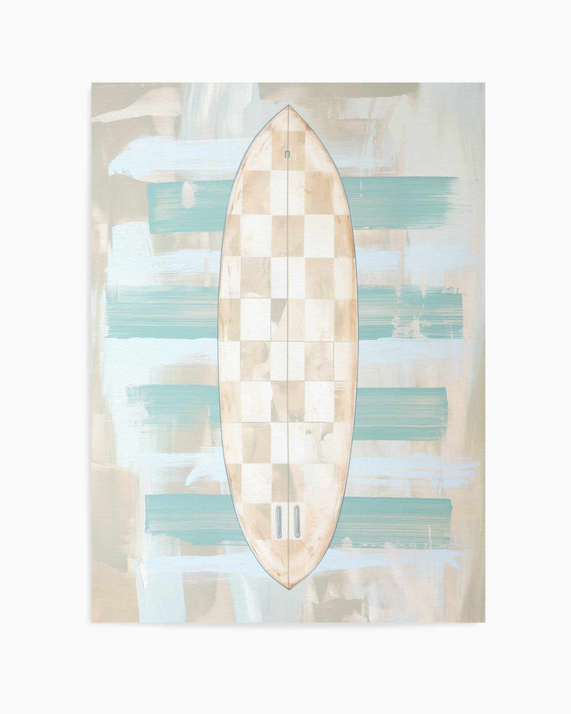 Checker Surfboard II | Art Print