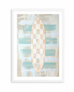 Checker Surfboard II | Art Print