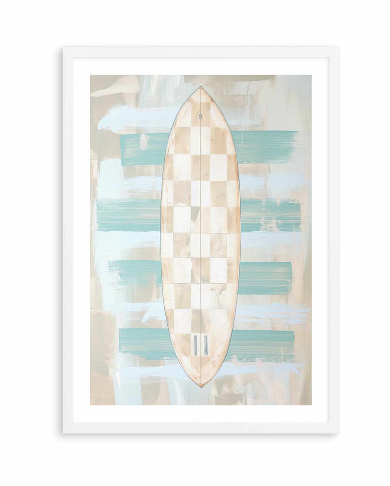 Checker Surfboard II | Art Print