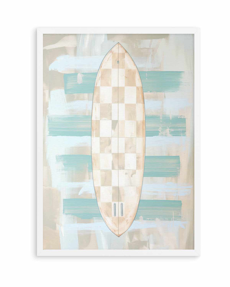 Checker Surfboard II | Art Print