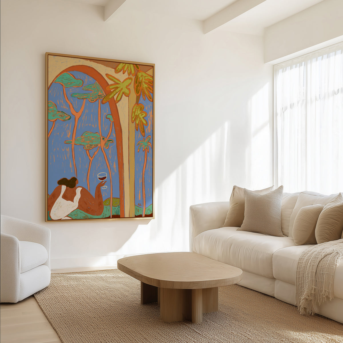 Cheers To Me by Arty Guava | Framed Canvas Art Print