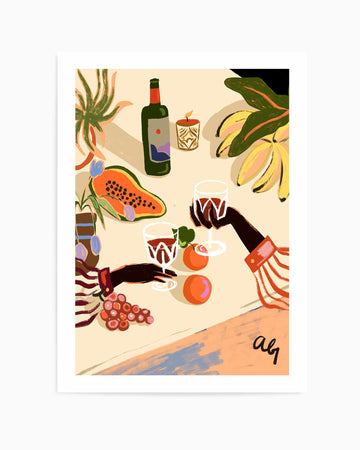 Cheers To You by Arty Guava | Art Print from Olive et Oriel where you can shop wallpaper and artworks online