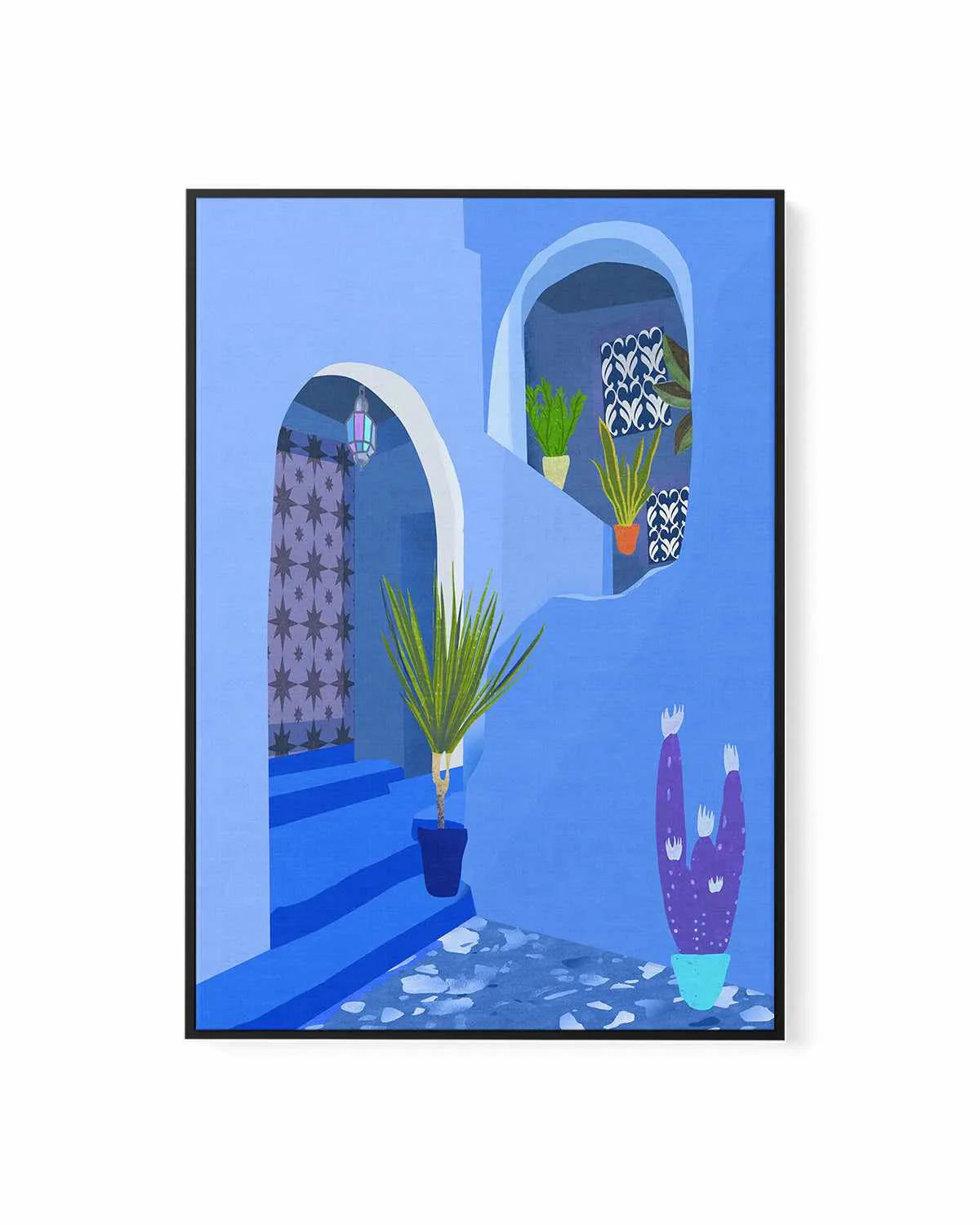 Chefchaouen, Morocco by Petra Lizde | Framed Canvas Art Print from Olive et Oriel where you can shop wallpaper and artworks online