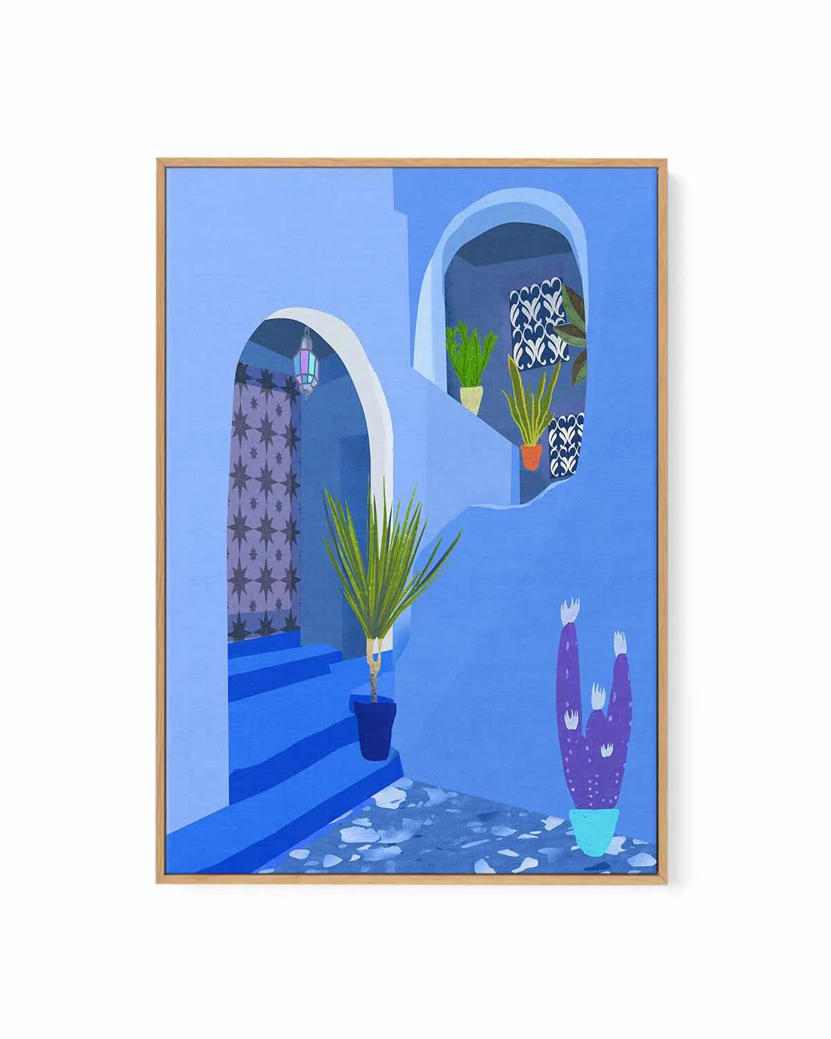 Chefchaouen, Morocco by Petra Lizde | Framed Canvas Art Print from Olive et Oriel where you can shop wallpaper and artworks online