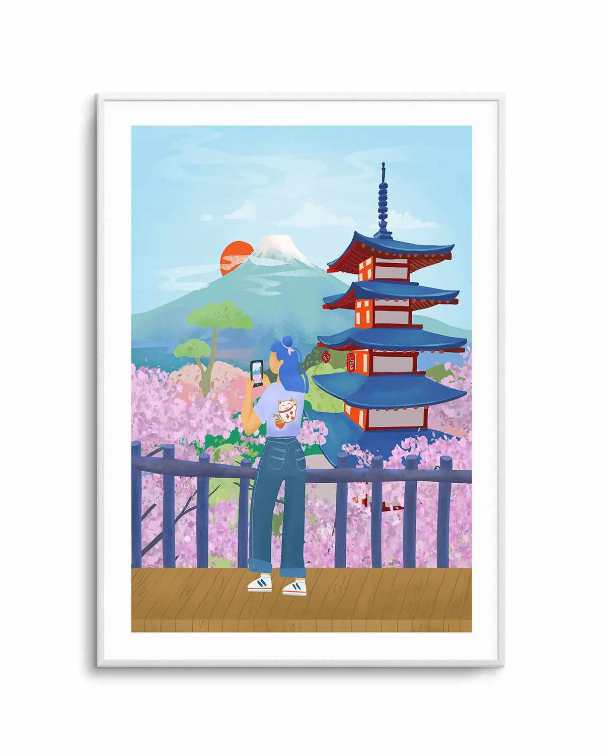 Cherry Blossoms, Japan by Petra Lizde Art Print from Olive et Oriel where you can shop wallpaper and artworks online