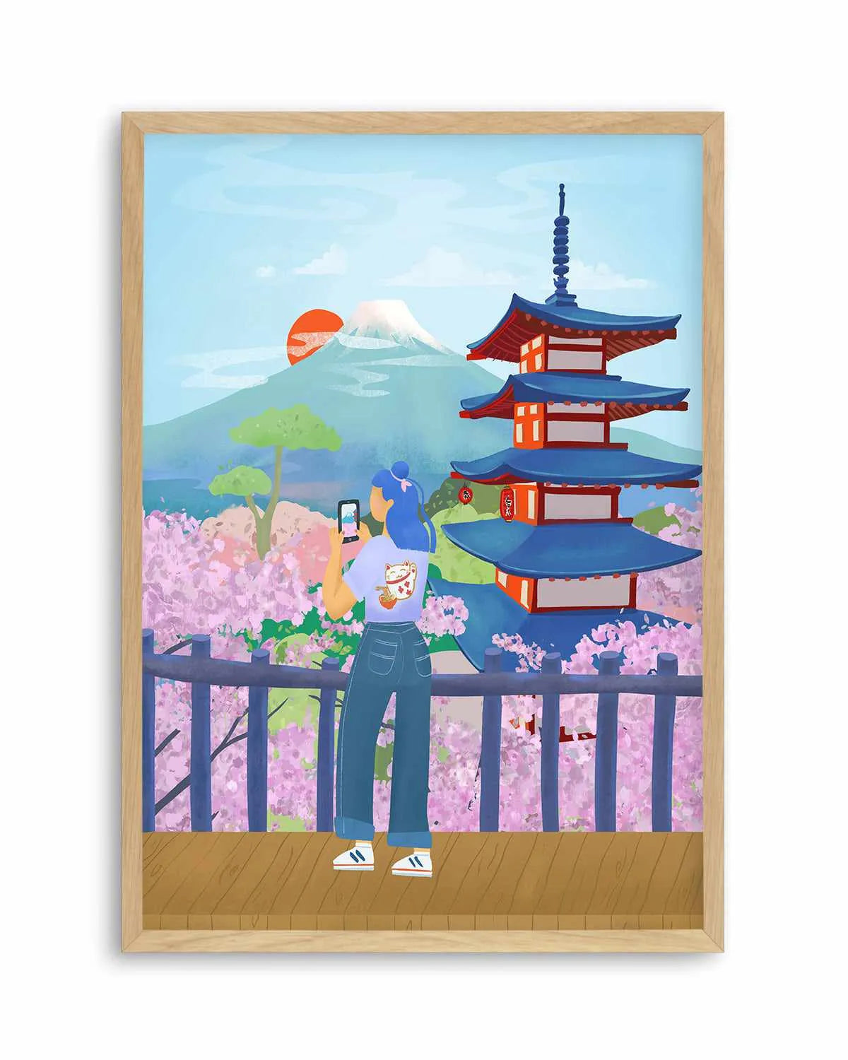 Cherry Blossoms, Japan by Petra Lizde Art Print from Olive et Oriel where you can shop wallpaper and artworks online