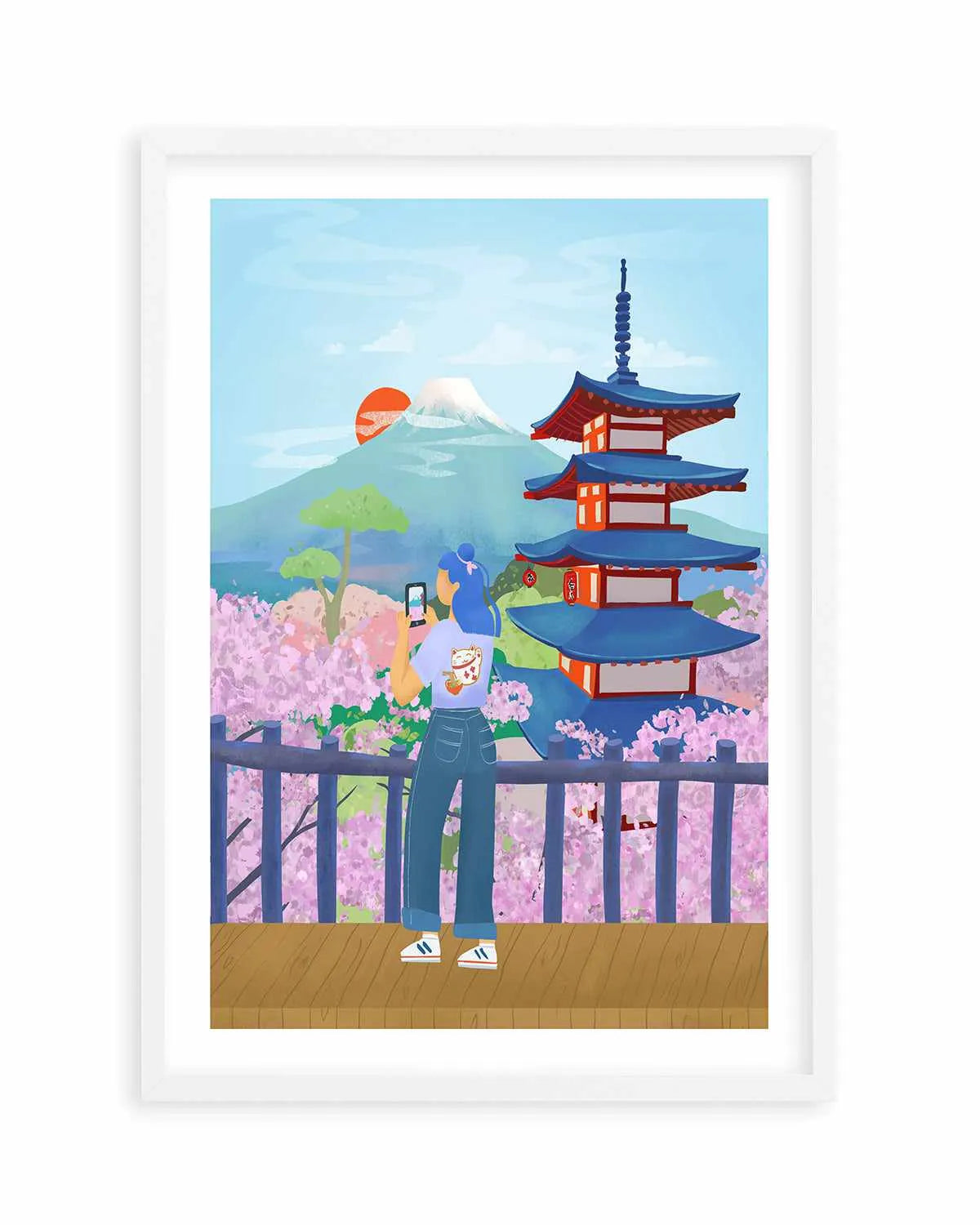 Cherry Blossoms, Japan by Petra Lizde Art Print from Olive et Oriel where you can shop wallpaper and artworks online