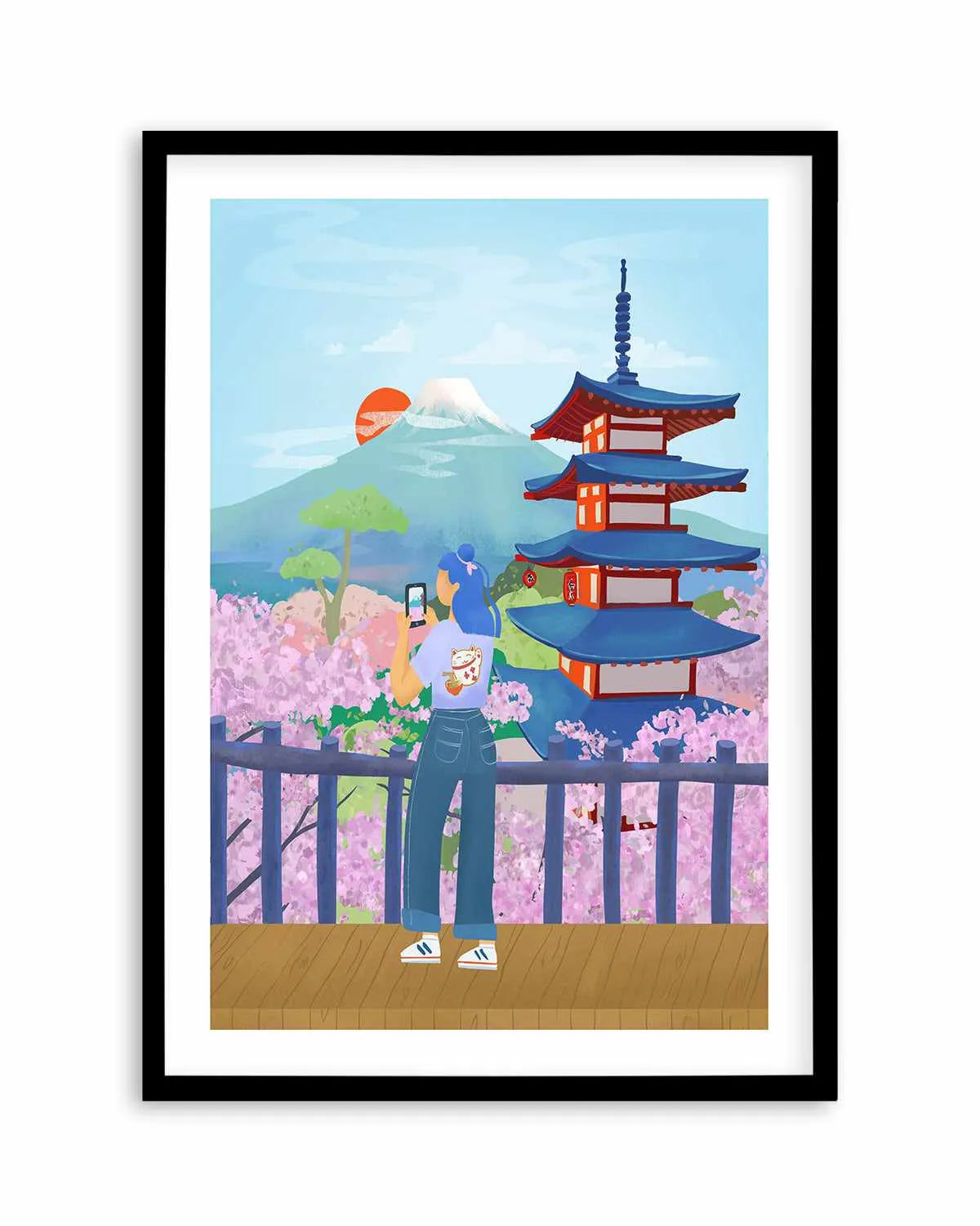 Cherry Blossoms, Japan by Petra Lizde Art Print from Olive et Oriel where you can shop wallpaper and artworks online
