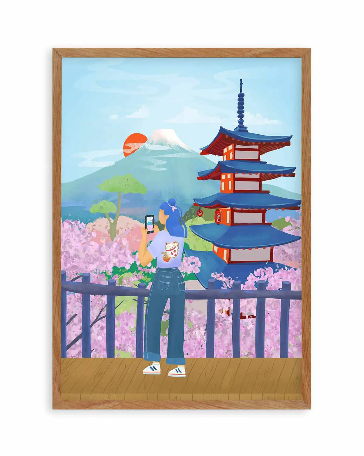 Cherry Blossoms, Japan by Petra Lizde Art Print from Olive et Oriel where you can shop wallpaper and artworks online