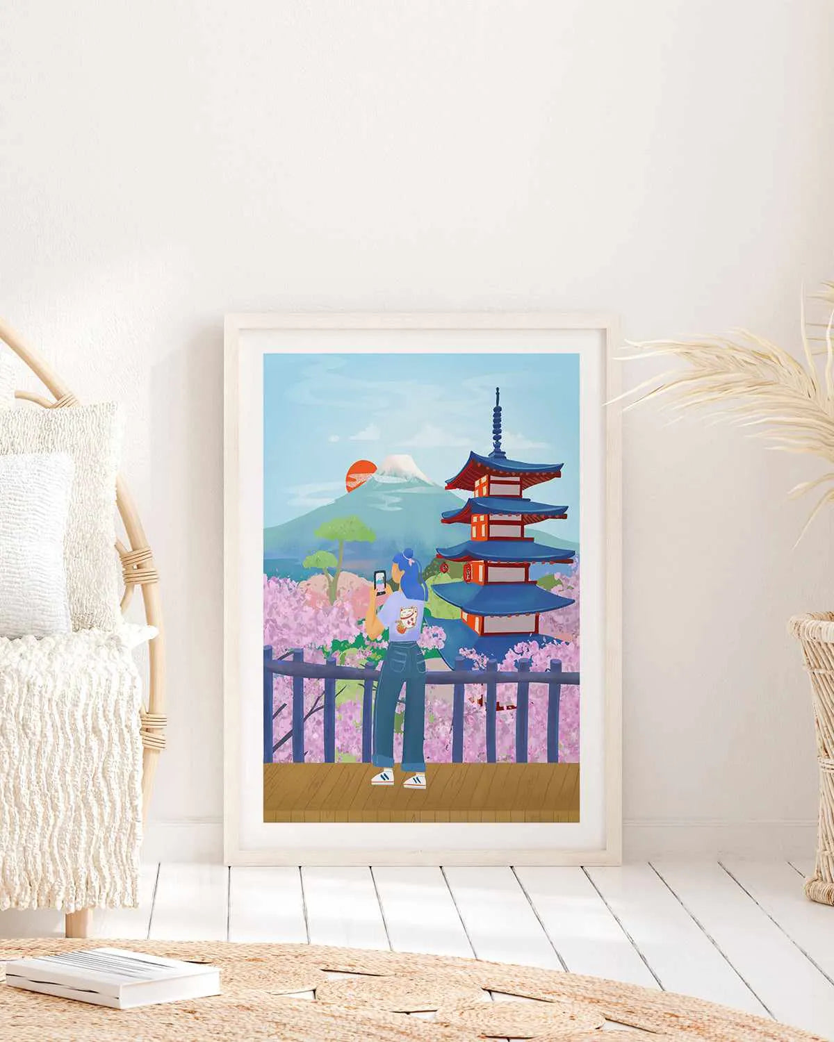 Cherry Blossoms, Japan by Petra Lizde Art Print from Olive et Oriel where you can shop wallpaper and artworks online