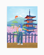 Cherry Blossoms, Japan by Petra Lizde Art Print