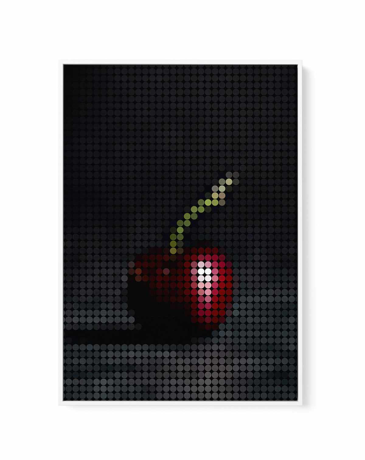 Cherry Dots | Framed Canvas Art Print