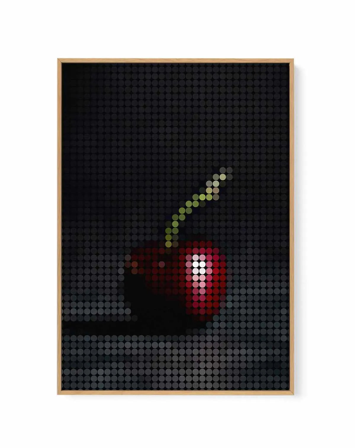 Cherry Dots | Framed Canvas Art Print from Olive et Oriel where you can shop wallpaper and artworks online