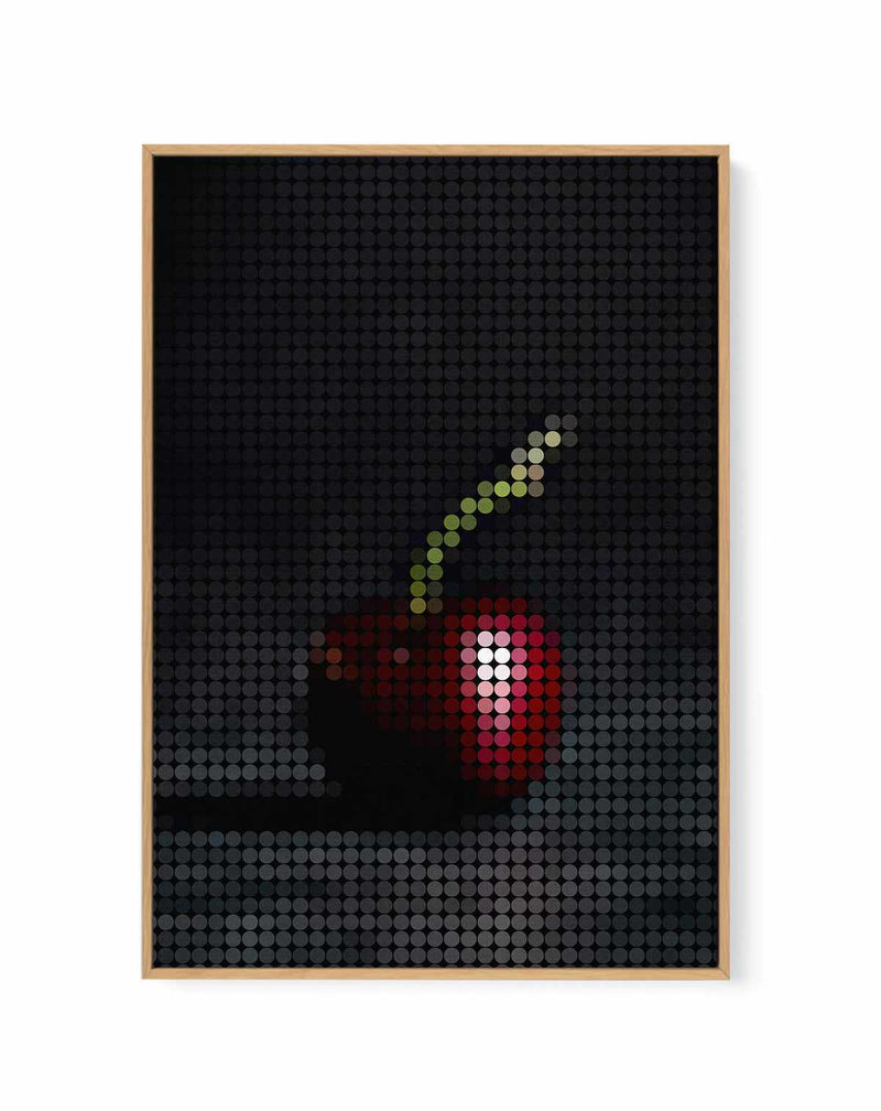 Cherry Dots | Framed Canvas Art Print