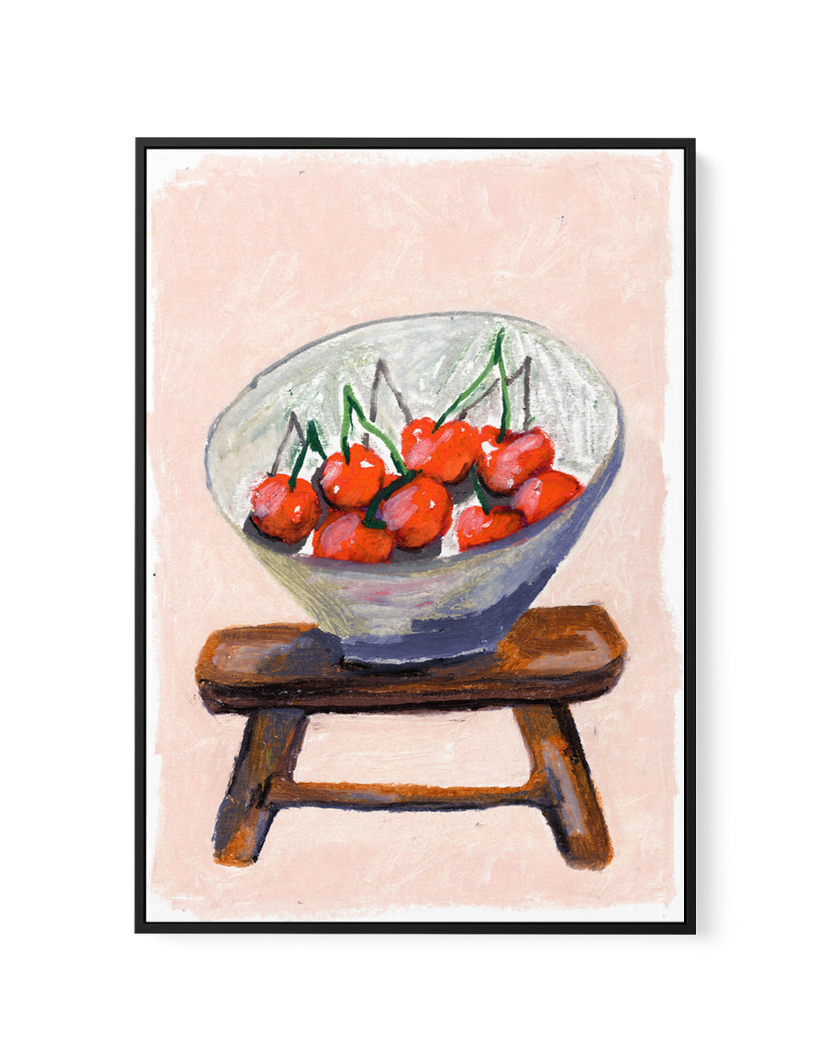 Cherry by Laura Page | Framed Canvas Art Print