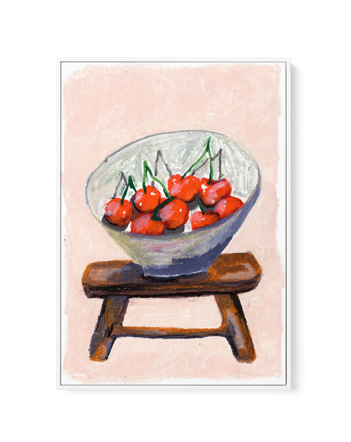 Cherry by Laura Page | Framed Canvas Art Print