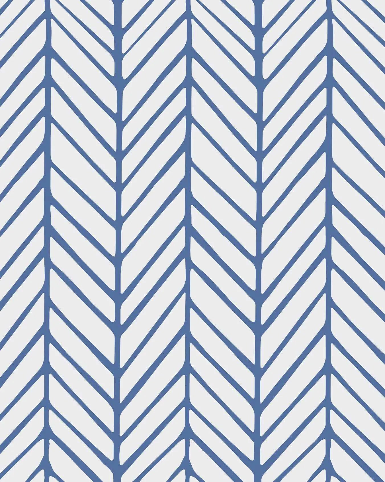 Chevron Wallpaper in Blue from Olive et Oriel where you can shop wallpaper and artworks online