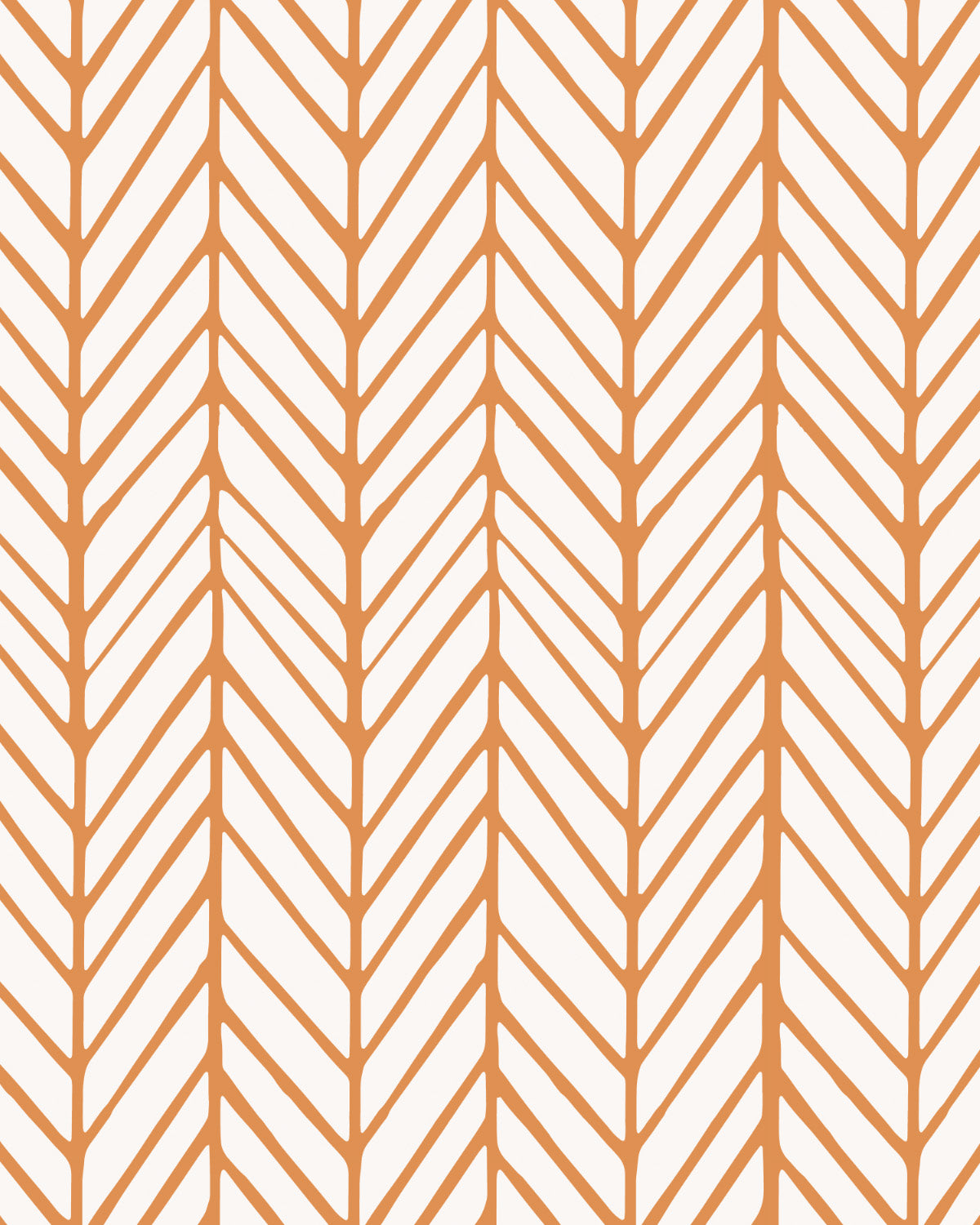 Chevron in Orange Commercial Vinyl Wallcovering