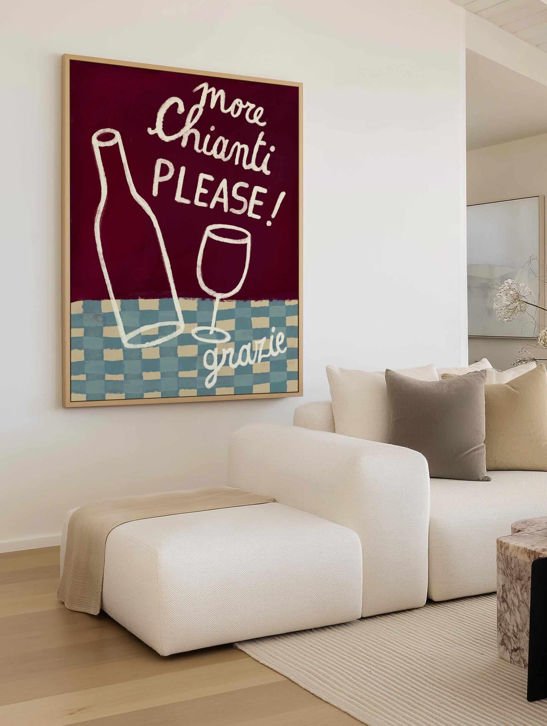 Chianti by Marco Marella | Framed Canvas Art Print from Olive et Oriel where you can shop wallpaper and artworks online