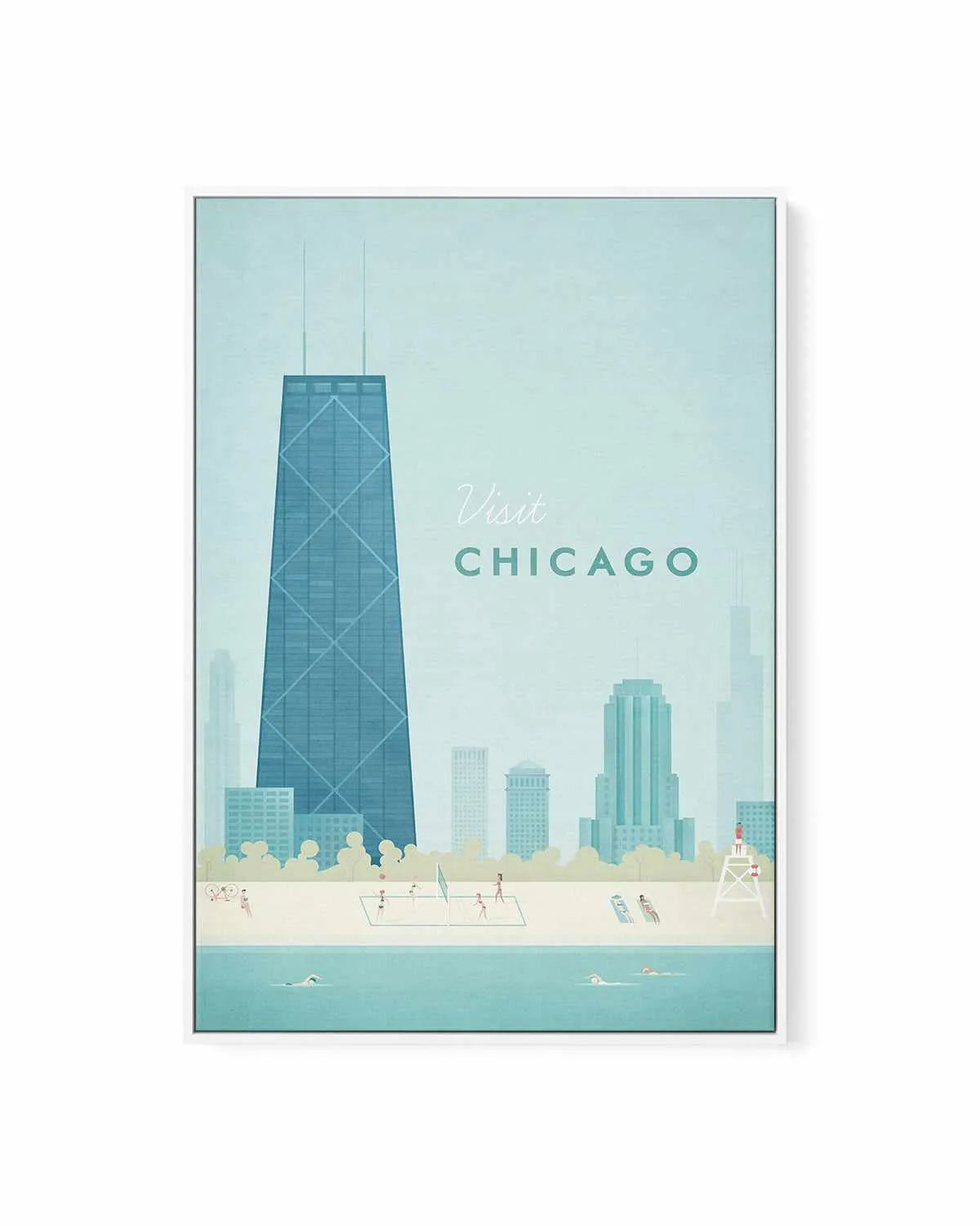 Chicago by Henry Rivers | Framed Canvas Art Print from Olive et Oriel where you can shop wallpaper and artworks online